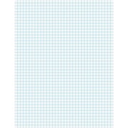 Ampad Graph Pad, Both Side Ruling Surface, 15 lb Basis Weight, Letter, 8 1/2" x 11" Sheet Size, White Paper, Pressboard Cover 22030C | 2 Pads