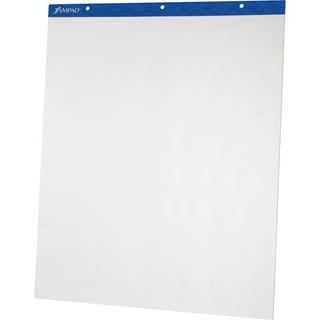 School Smart Unruled Easel Pad, 27 x 34 Inches, White, 50 Sheets, Pack of 4