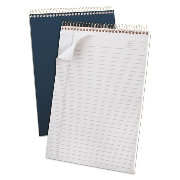 Ampad Project Notes Writing Pad, Top Bound, 8.5" x 11.75", Navy, 70 Sheets