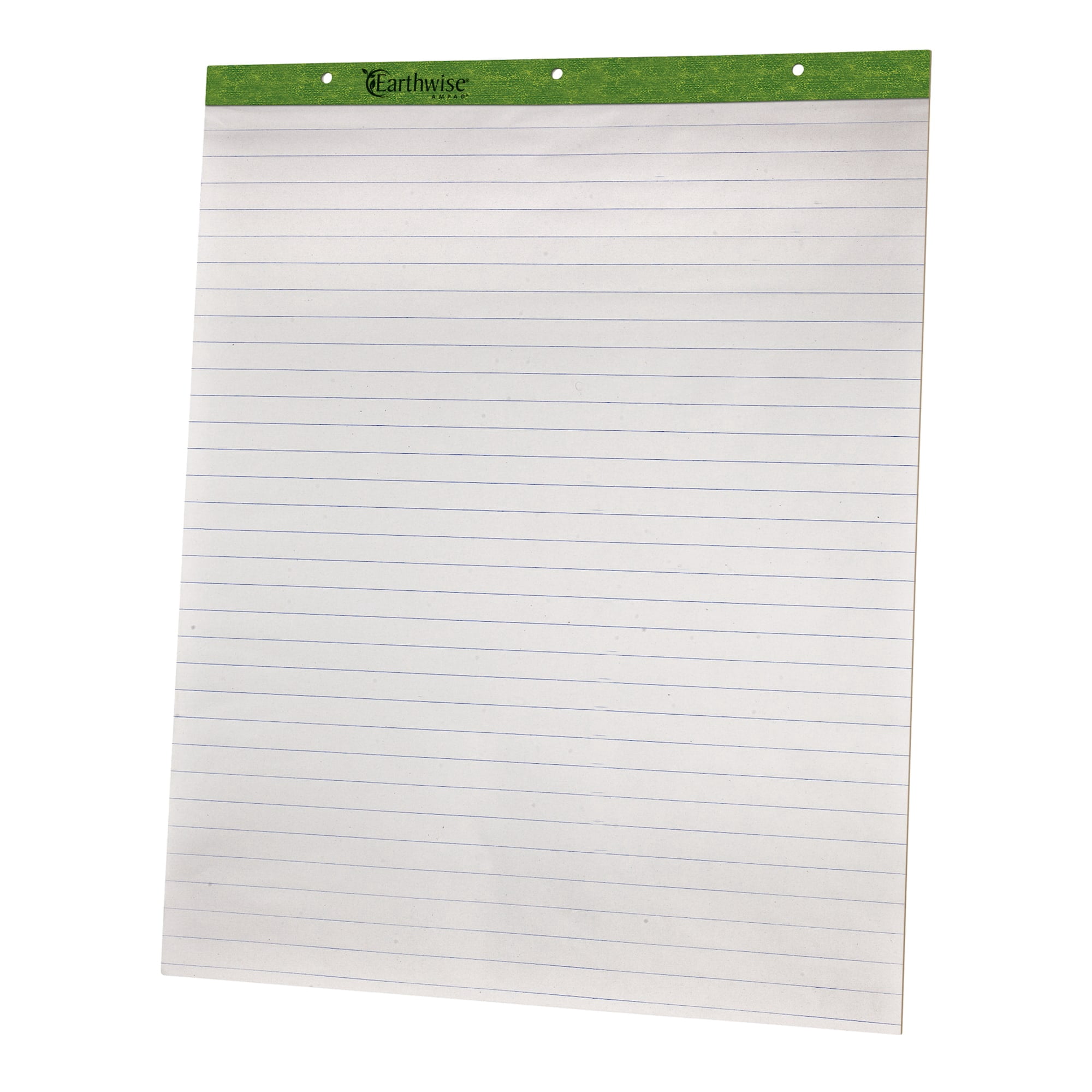 Ampad® Recycled Paper Easel Pad, 27" x 34", 1" Ruled, 50 Sheets, 2 per pack