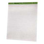 Ampad  Recycled Paper Easel Pad, 27" x 34", 1" Ruled, 50 Sheets, 2 per pack