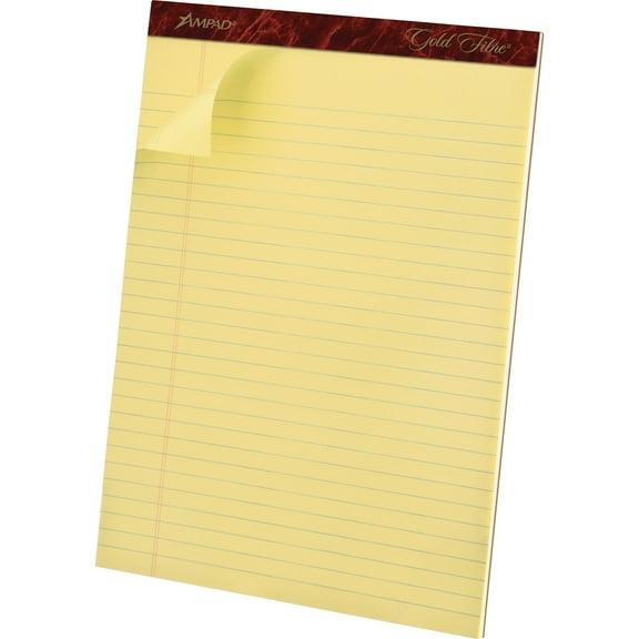 Ampad, TOP20020, Gold Fibre Premium Rule Writing Pads - Letter, 12 / Dozen
