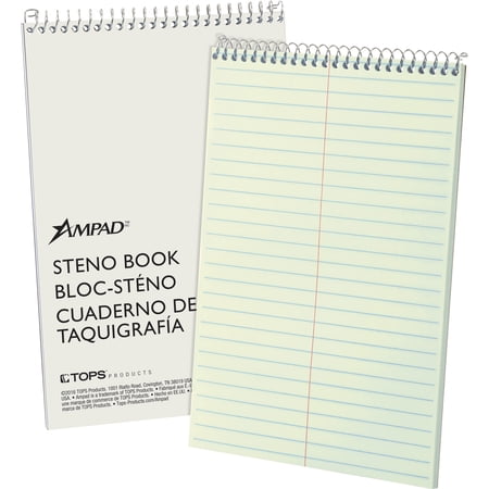 Ampad, TOP25274, Kraft Cover Steno Book, 1 Each