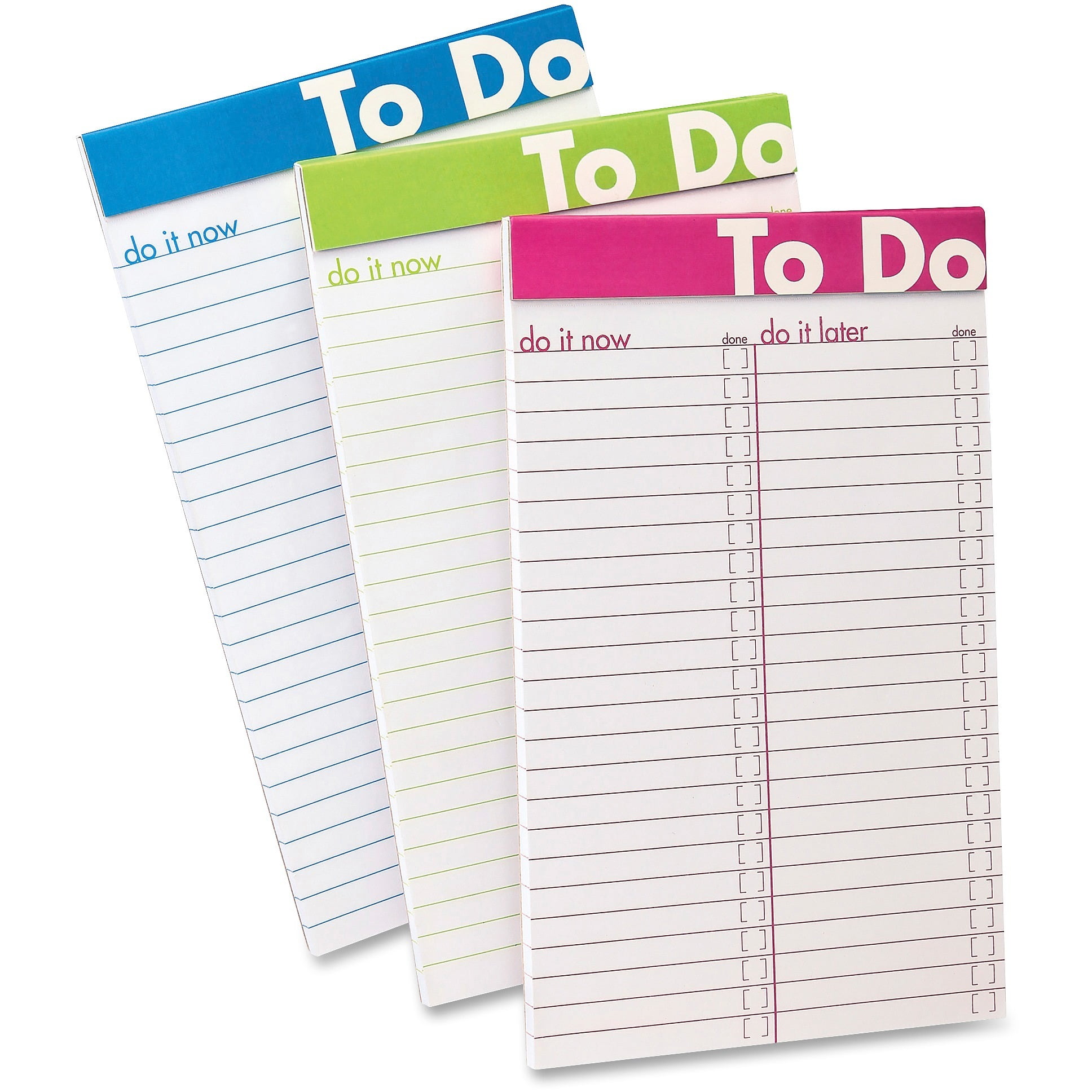 Ampad To Do List Notepad - 50 Sheets - 5" x 8" - White Paper - Assorted Cover - Micro Perforated - 6 / Pack | Bundle of 5