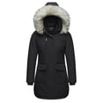 thumbnail image 1 of Ampake Women's Puffer Jacket Winter Coat Warm Waterproof Thicken Parka with Hood Black L, 1 of 13