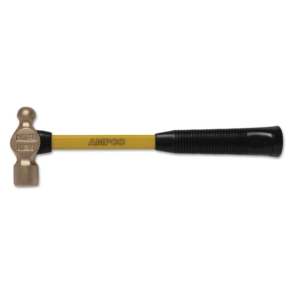 Ampco H-4FG 2 lbs. Engineers Fiberglass Handled Ball Peen Hammer