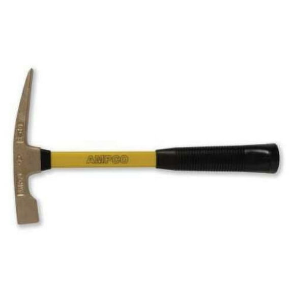 Ampco Safety Tools H-10FG Hammer, Bricklayers, Non-Sparking, Non-Magnetic, Corrosion Resistant, 1.5 lb, 14" Length