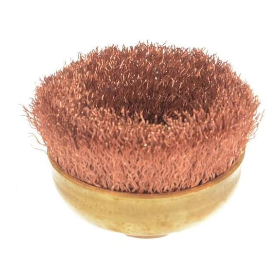 Ampco Safety Tools Crimped Wire Cup Wire Brush, 3", 0.014" CB-30-CT