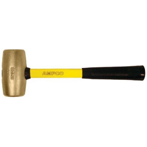 Ampco Safety Tools Mallets, 2 lb, 14 in L, Fiberglass Handle, EA (065-M-1FG)