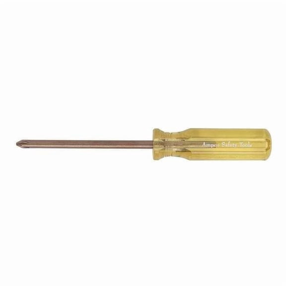 Ampco Safety Tools Non-Sparking Phillips Screwdriver #0 Round S-1098