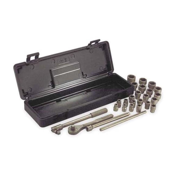 Ampco Safety Tools Skt Wrch St, Cpr Pltd, 6Pt, 10 - 32 mm W-260M