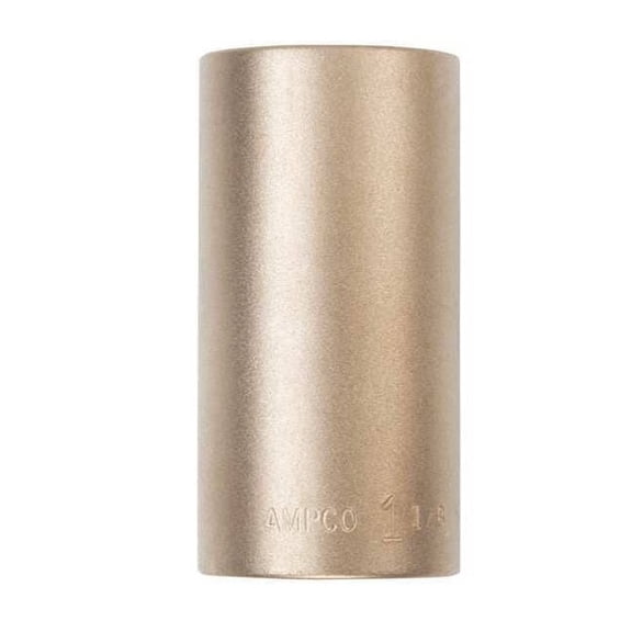 Ampco Safety Tools Socket, Almn Brz, Natural, 1 1/4 in DW-1/2D1-1/4