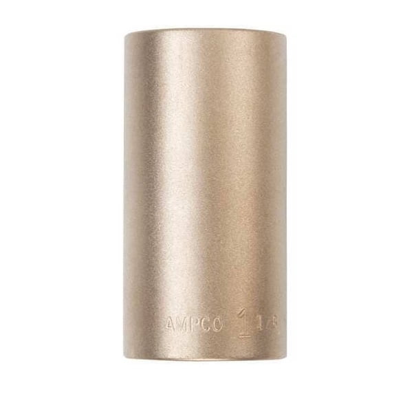 Ampco Safety Tools Socket, Almn Brz, Natural, 1 5/8 in DW-1/2D1-5/8