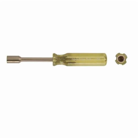 Ampco Safety Tools Nut Driver, 5/16in, Solid, Fluted, 3-7/16 in ND-5/16