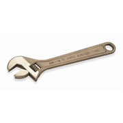 Ampco Safety Tools Wrench Adjustable 8" OAL, Non-Sparking, Non-Magnetic, Corrosion Resistant CA3