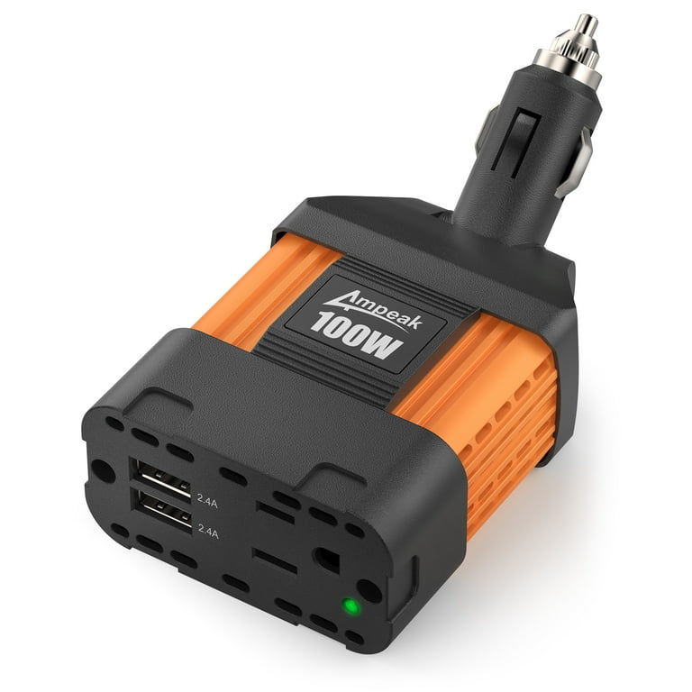 Ampeak 100W Power Inverter, Safely and Portable Car Inverter, 4.8A 