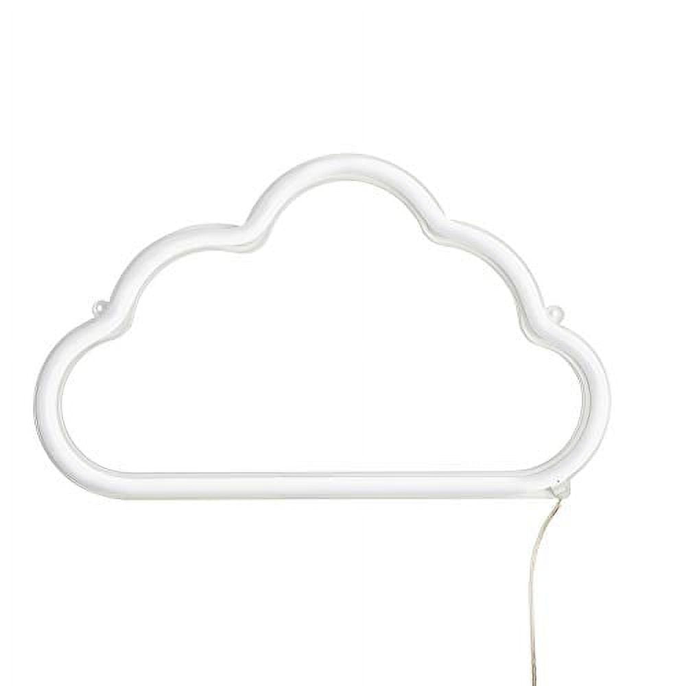 White Cloud LED Neon Wall Light for Kids' Bedroom