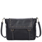 AMPERE CREATIONS Kelsea Messenger Crossbody Bag - Black