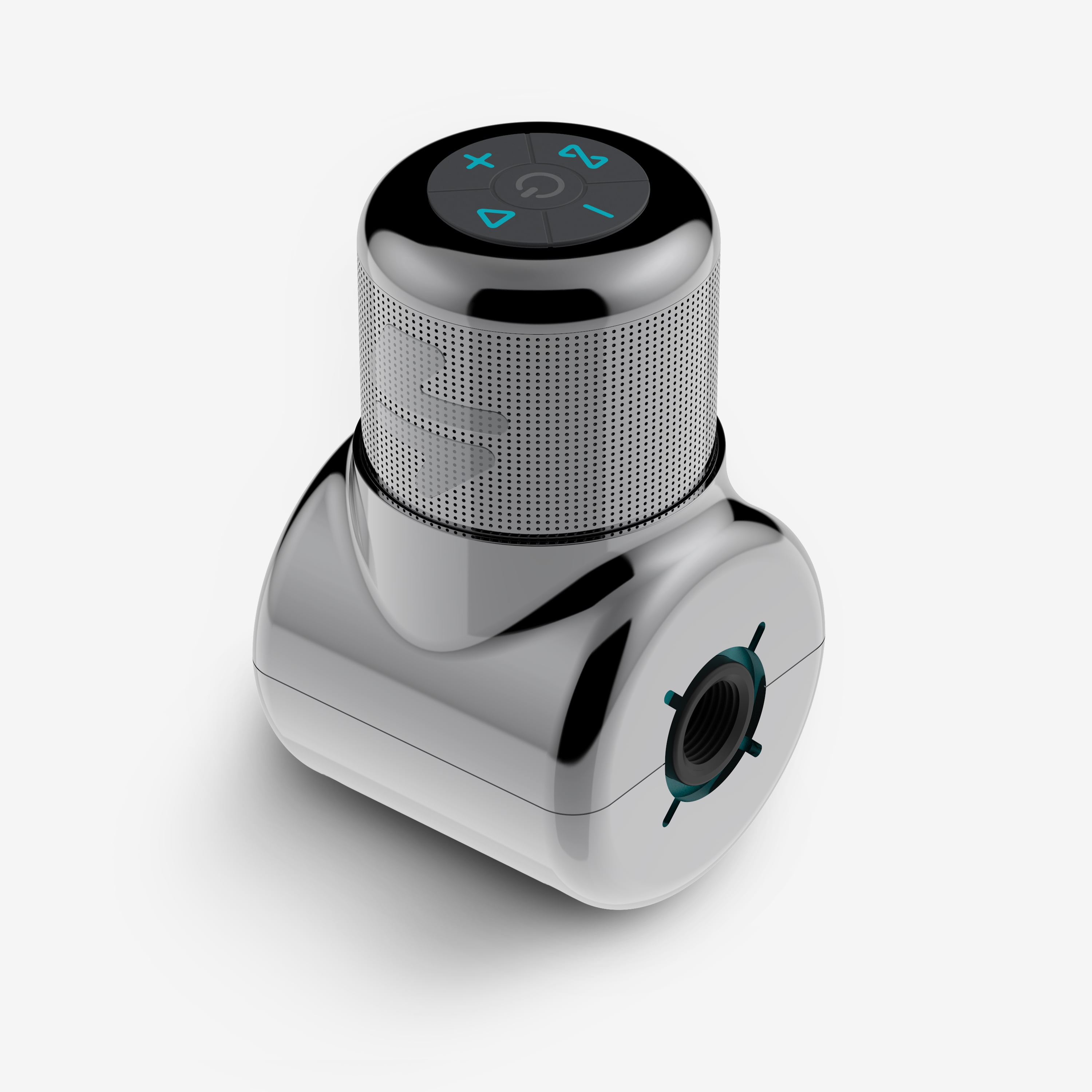 Ampere Shower Power Pro Hydropowered Shower Speaker with LED Lights