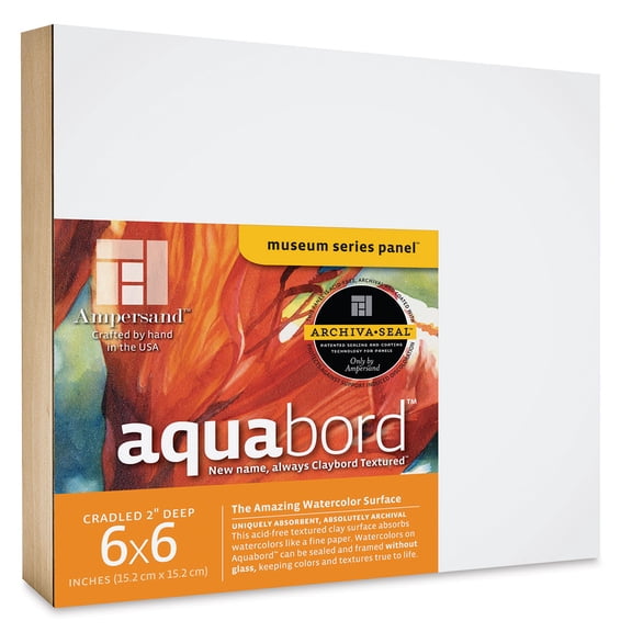 Ampersand Aquabord - 6" x 6" x 2", Deep Cradled