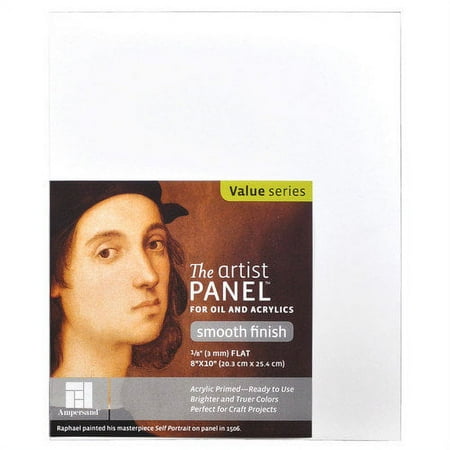 Ampersand Art Artist Panel, Primed Smooth, Uncradled, 1/8" Profile, 5" x 7"