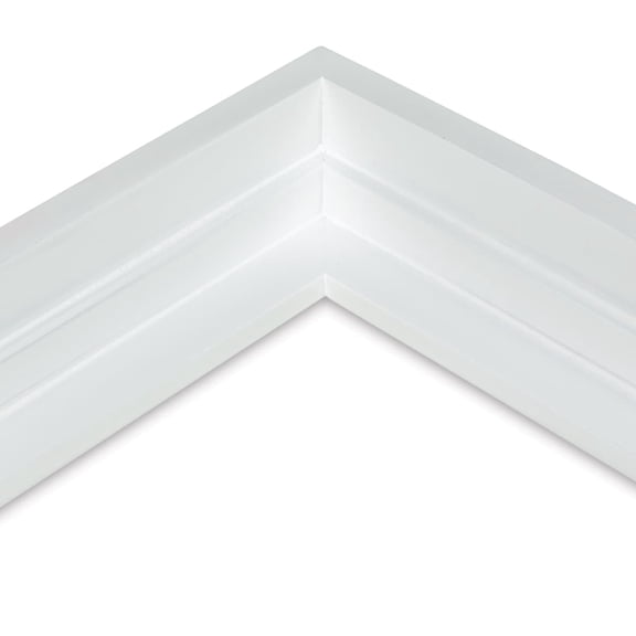 Ampersand Art Floaterframes Bold Edge (3/8" Face) 1-7/8" Frame Profile for 1-1/2" Deep Artwork 12" x 12" White