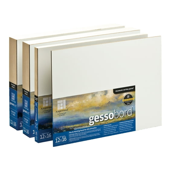 Ampersand Art Gessobord, Cradled, 1-1/2" Profile, 8" x 10"