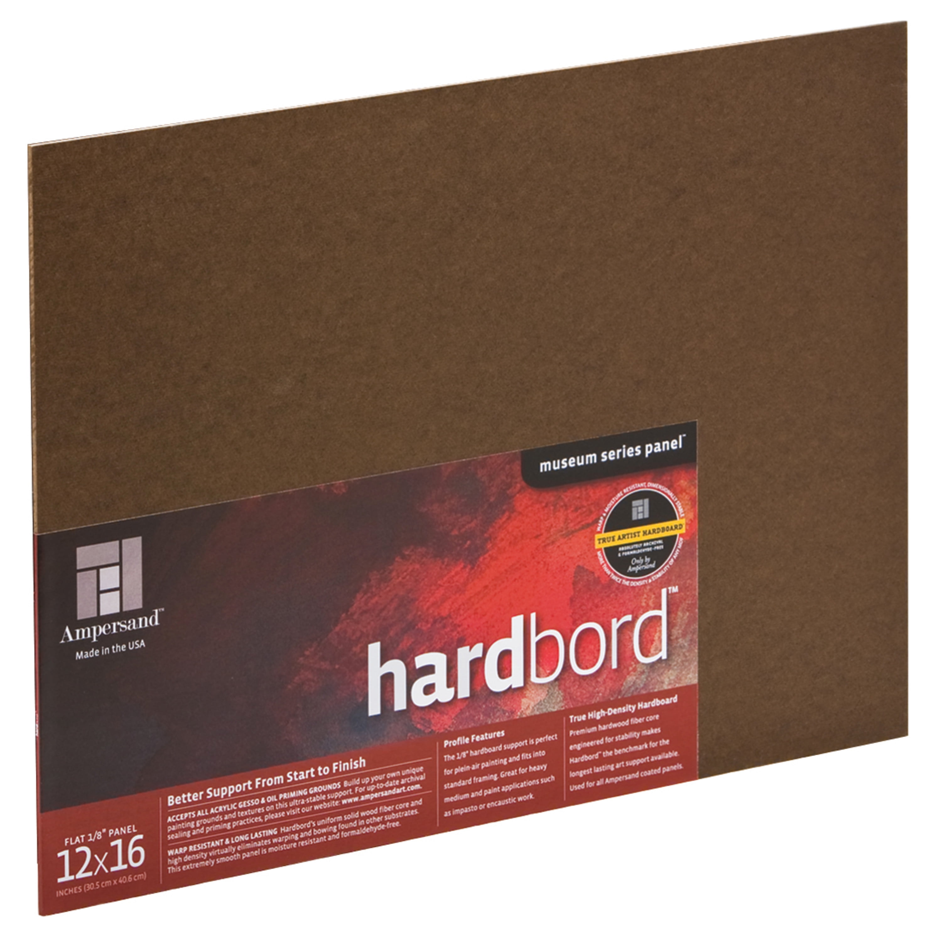 Museum Series 12" x 16" Brown Hardboard Painting Panel