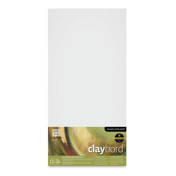 Ampersand Claybord - 12" x 24", 1/8" Flat