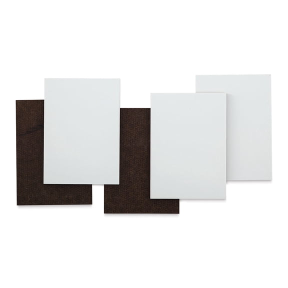Ampersand Claybord Art Tiles - 2-1/2" W x 3-1/2" L x 1/8" D, Package of 5