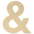 thumbnail image 1 of Ampersand Cutouts 12-inch, Pack of 50 Wood Door Hanger Blanks, Wooden Crafts to Paint, Wooden Cutouts for Crafts, by Woodpeckers, 1 of 5