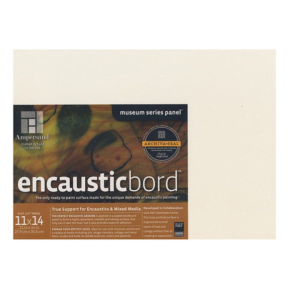 Ampersand Encausticbord, 11" x 14", 1/4", White, Pack Of 2