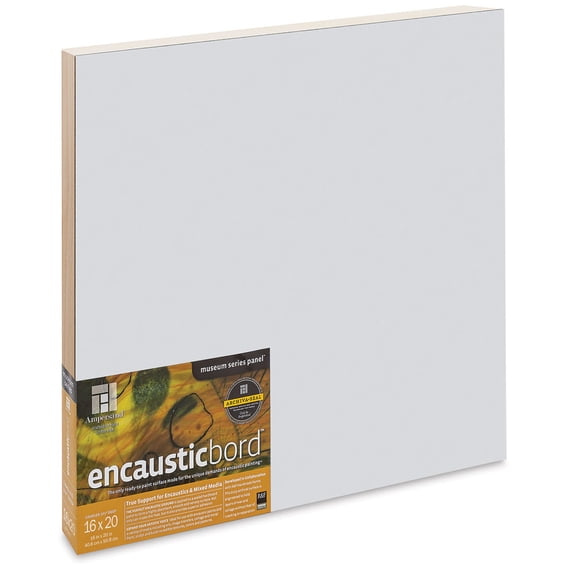 Ampersand Encausticbord - 16" x 20" x 1-1/2", Cradled