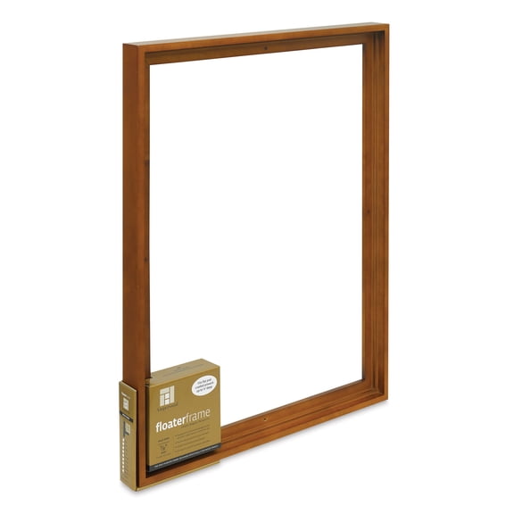 Ampersand Floater Frame - Bold, Walnut, 18" x 24", 7/8"