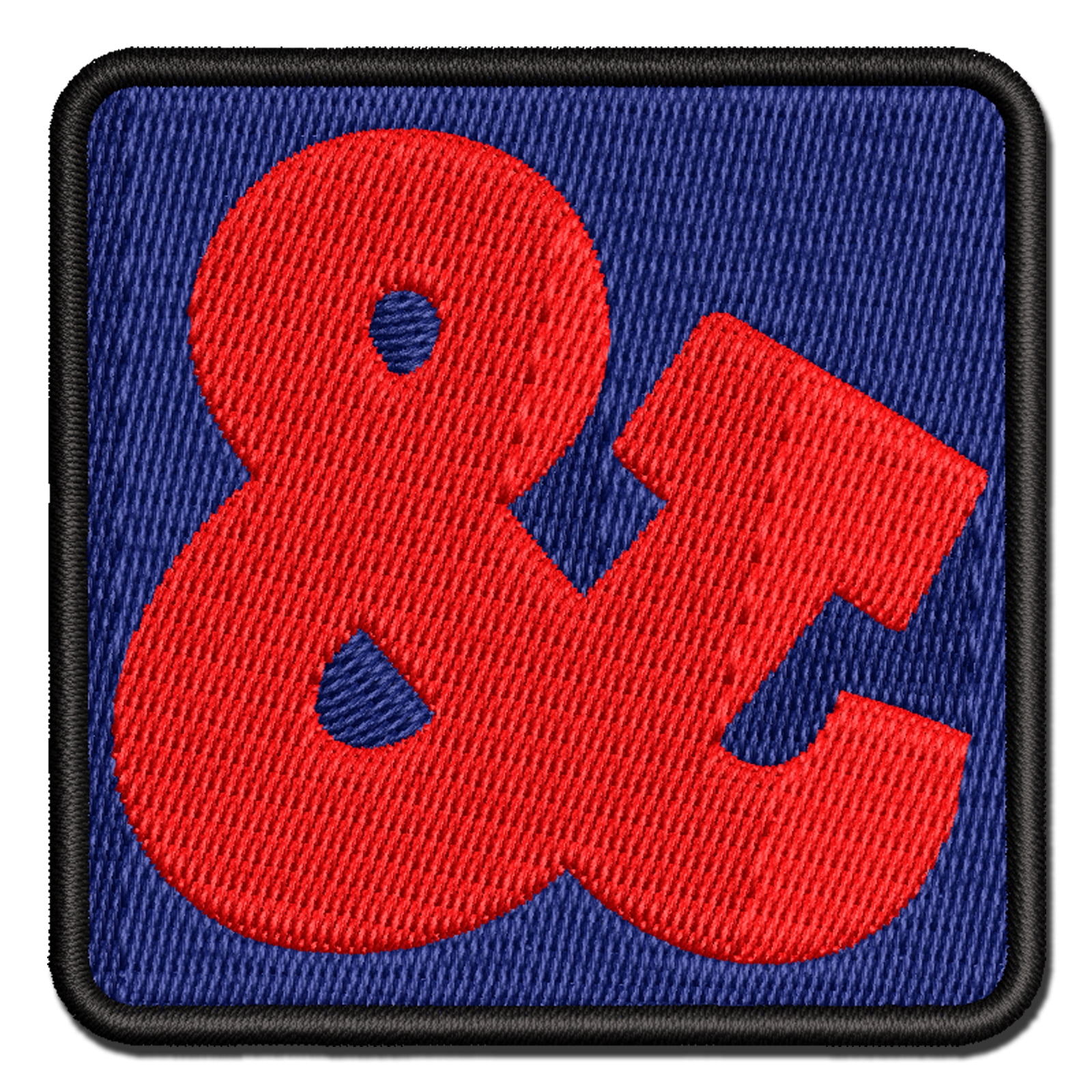Ampersand Symbol And Applique Multi-Color Embroidered Hook & Loop Patch ...