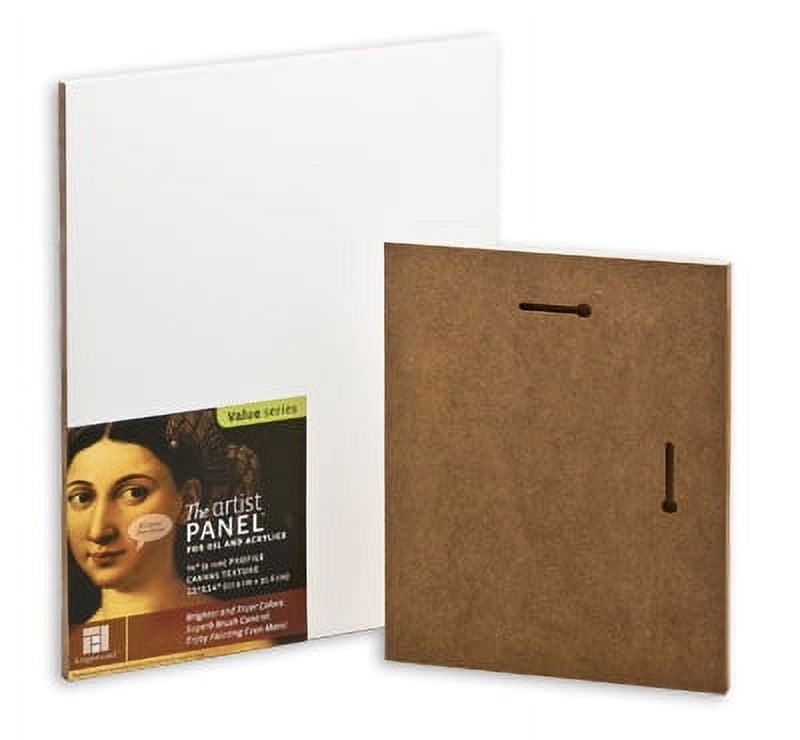 Ampersand Value Series Artist Panel Canvas Finish - 3/8" with Hanging ...
