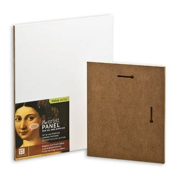 Ampersand Value Series Artist Panel Canvas Finish - 3/8" with Hanging Slot 10x10"