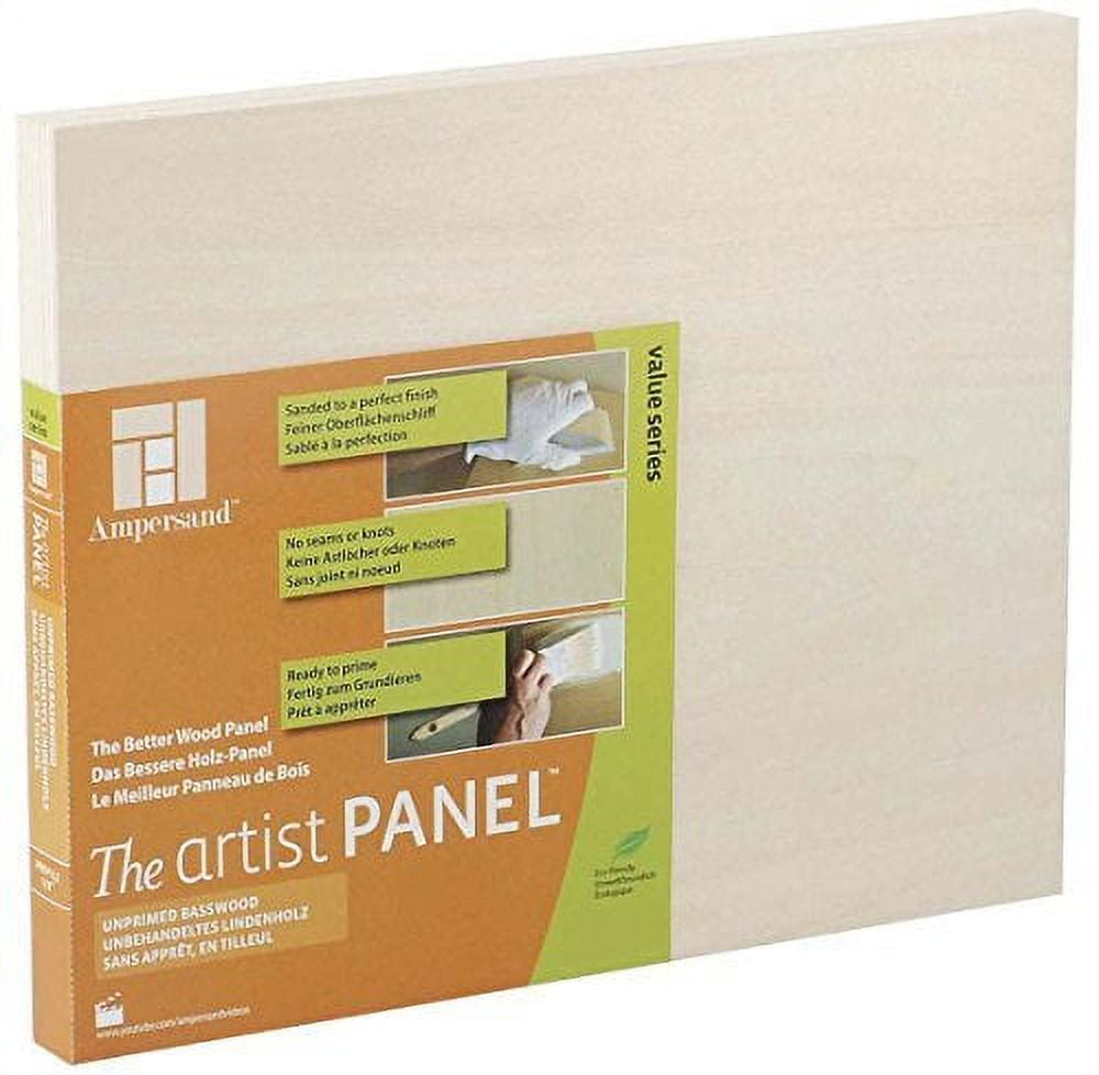 Ampersand Value Series Artist Wood Panel 8" x 8", 7/8" Cradle