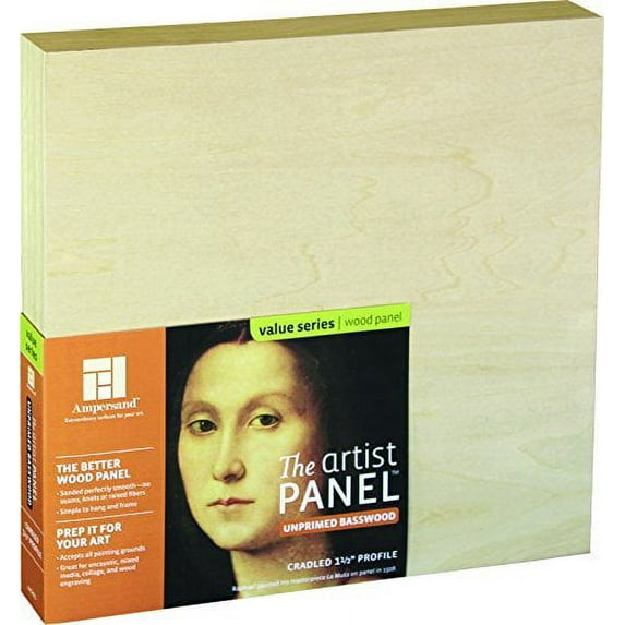 Ampersand Value Series Artist Wood Panel - 9" x 12", 1-1/2" Cradle