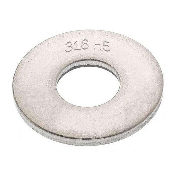 Flat Washer, For Screw Size M6 ,316 Stainless Steel Plain Finish