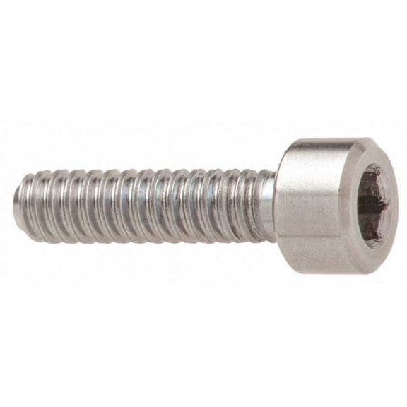 M8-1.25 Socket Head Cap Screw, Socket, Plain 316 Stainless Steel, 20 mm Length