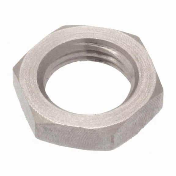Hex Nut, 5/16"-24, 316 Stainless Steel, Not Graded, Plain, 3/16 in Ht