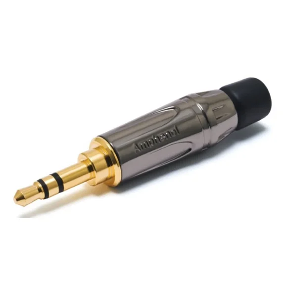 Amphenol Ks3Pc | Au - 3.5Mm Stereo Mini Plug Black/Gold.