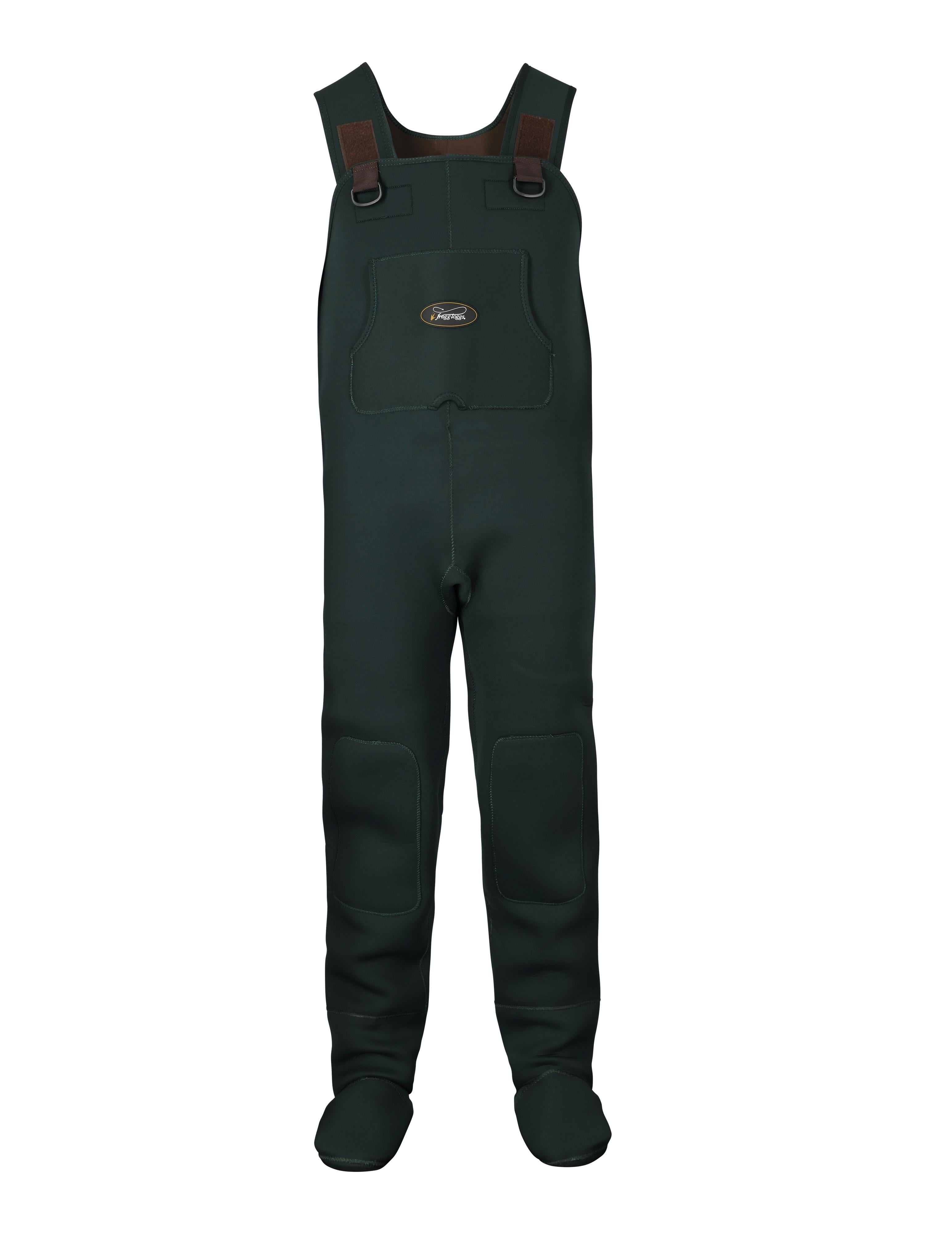Medium Forest Green Neoprene Chest Wader with Reinforced Knees