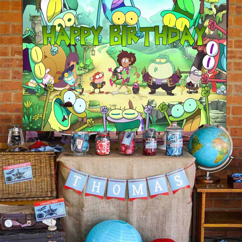 Amphibia Backdrop Banner Party Supplies Poster Movie Theme Background ...