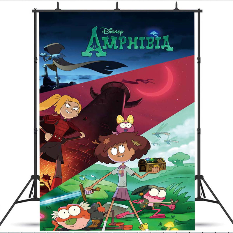 Amphibia Birthday Party Supplies Banner Backdrop Background Taspestry ...