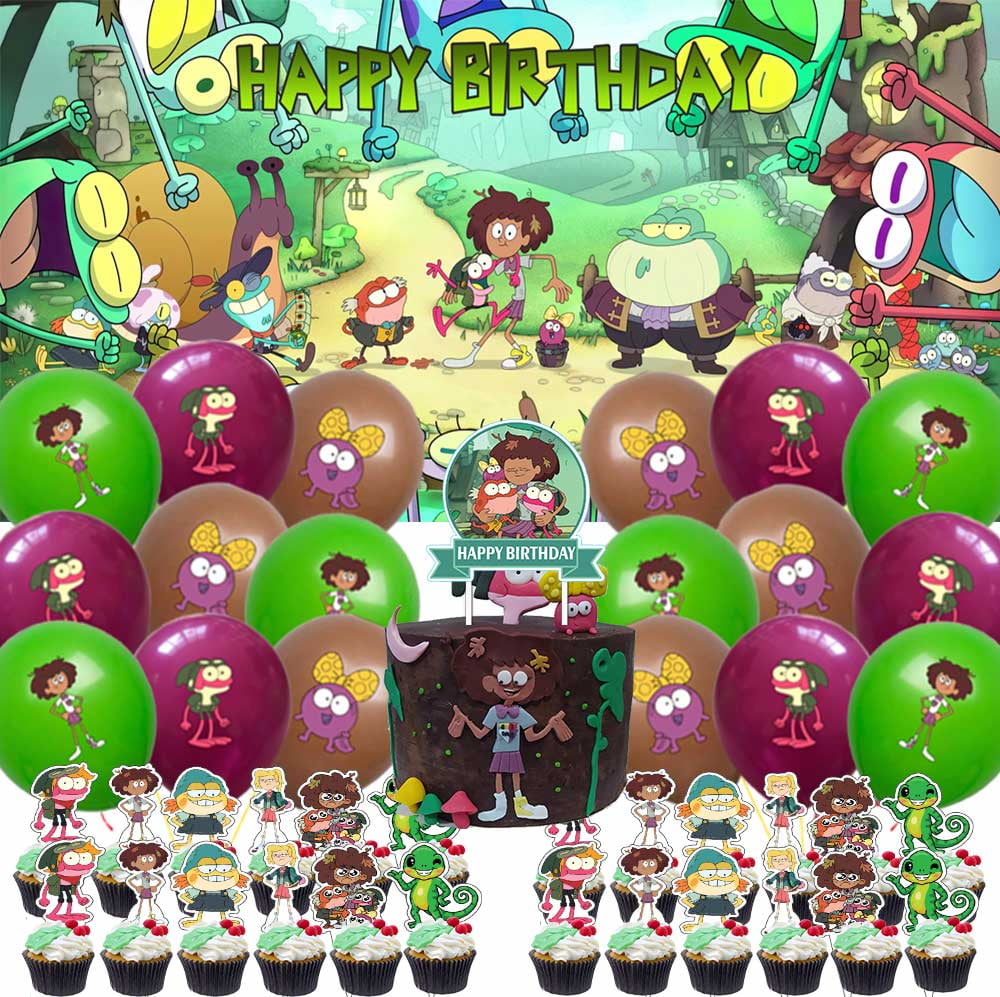 Amphibia Party Supplies Decor Cake Topper Birthday Backdrop Balloons ...