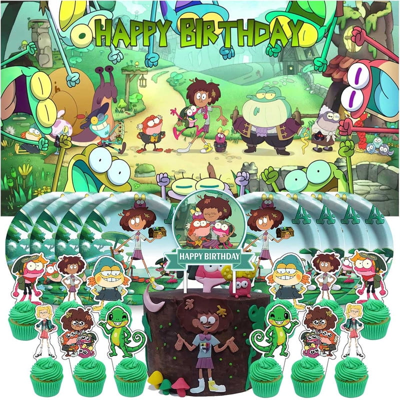Amphibia Party Supplies Decor Decorations Plates Background Cake Topper ...