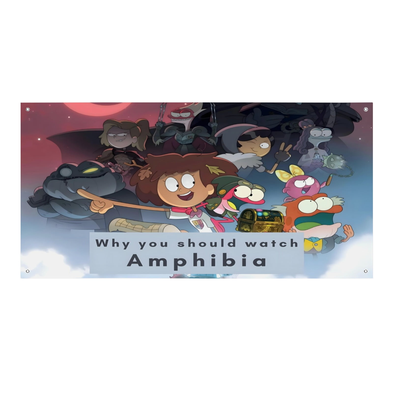 Amphibia-Theme Backdrops Banner Birthday Party Decor Supplies ...
