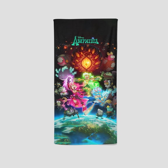 Amphibia's towel, with its unique design, is an ideal gift for fans. Perfect for fitness, yoga, boxing, and sunbathing, it measures 13.8"x28.7".